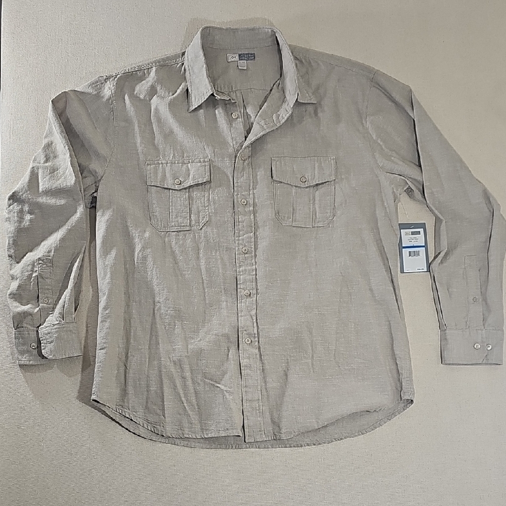 Joseph Abboud Beige Cotton Shirt